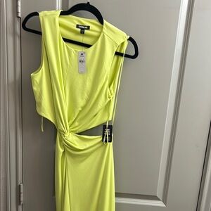 Express Women's Yellow Dress